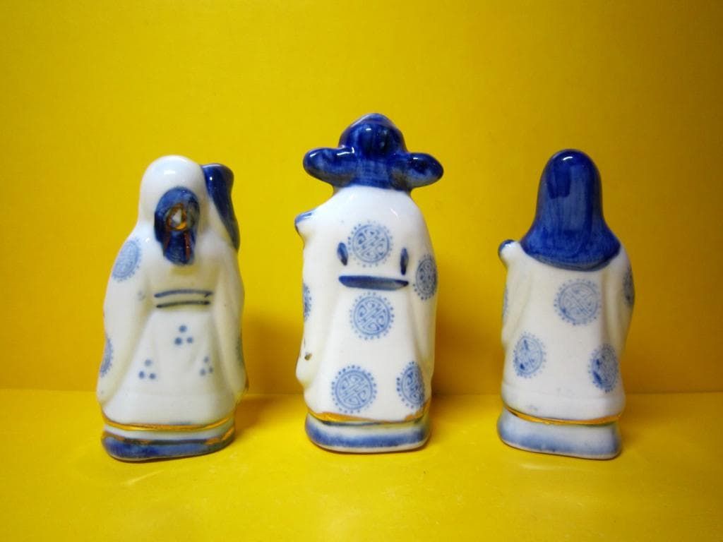 Набор Монахи Шоусин гжель - View 2