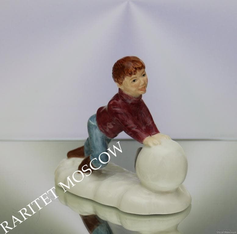 Мальчик снеговик фарфор Beswick Англия - View 2