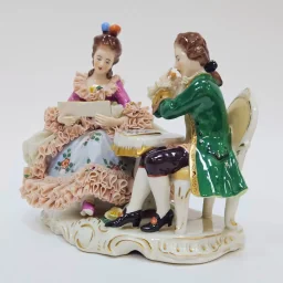 Фигурка урок музыки фабрика Марта Будич Дрезден 1950-1960 гг - View 2