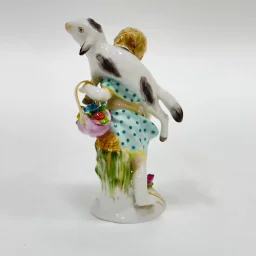 Фигурка "Девочка с овечкой" КРМ 1910-1920 - View 4