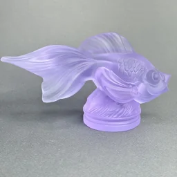 Gold Fish из аметистового стекла дизайн 1930г. Г. Хоффманн Чехия 21 в - View 2