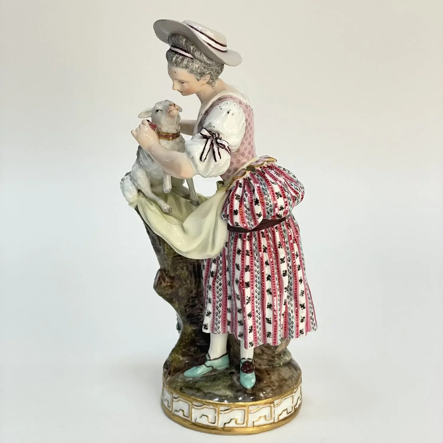 Фигурка Девушка с ягненком период Марколини 1774-1814 г - View 3