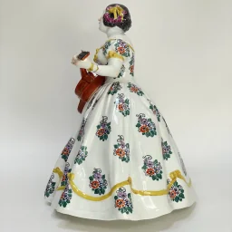 Статуэтка Лютнистка Кэйт Хян модель Эриха Хезеля Германия 1908-1910 г - View 5
