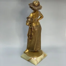 Эрнест Сегер Фигурка "Соломея", бронза, Германия 1930 гг - View 5