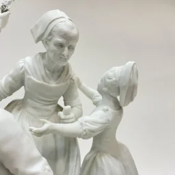 Скульптурная группа "Добрый старик" из бисквита Франция 1880 гг - View 3