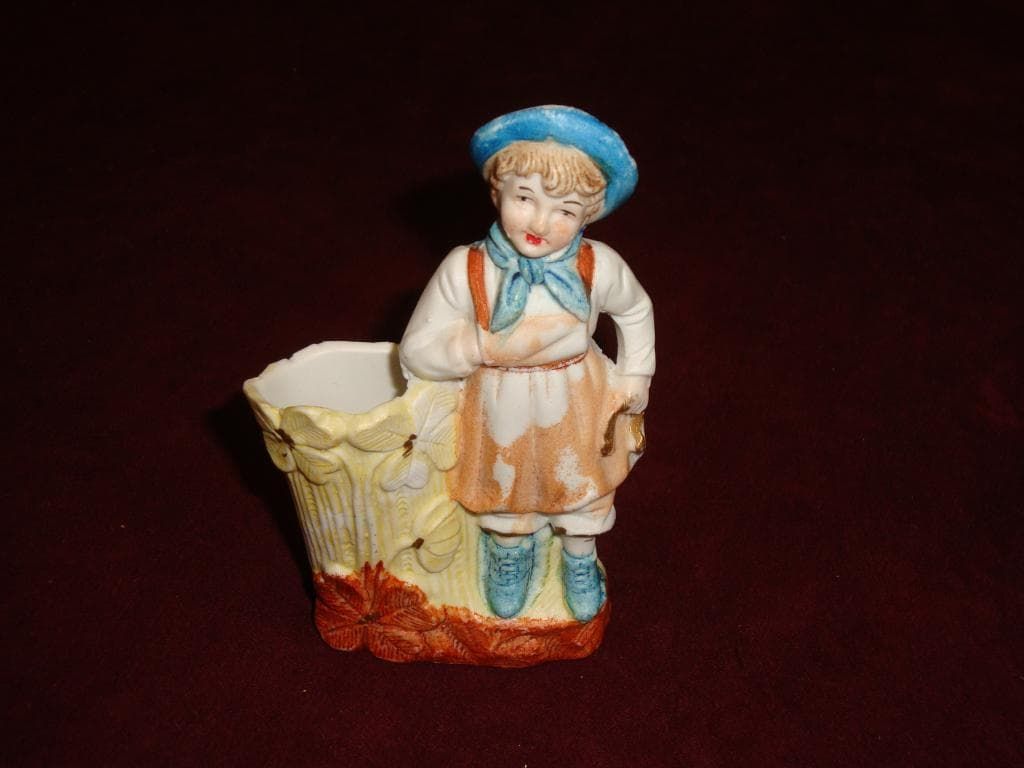Статуэтка девочка, фигурка, вазочка 1915 год, Германия