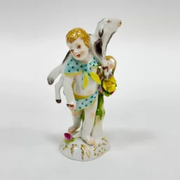 Фигурка "Девочка с овечкой" КРМ 1910-1920