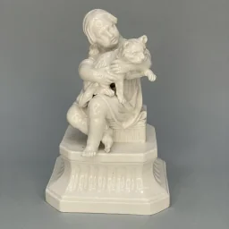 Девочка с кошкой период правления Николая I модель Августа Шписа ИФЗ 1853-1855 г