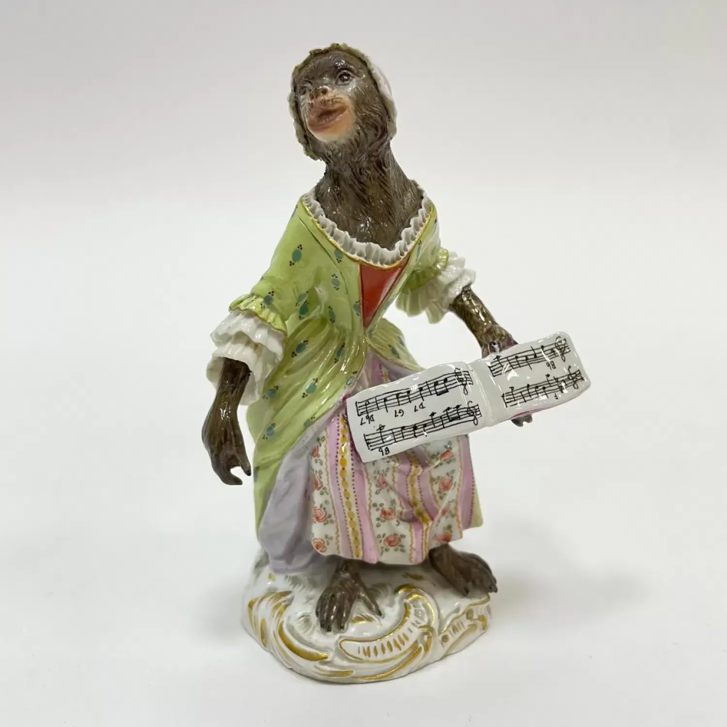 Статуэтка "Обезьяна с нотами" 1900е г