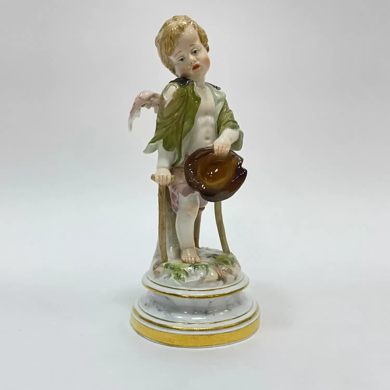 Фигурка Купидон в образе нищего модель Генриха Швабе 1830-1870 Германия