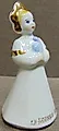 Фарфоровая статуэтка СССР.Девушка с голубем. Фестиваль молодежи Москва 85 - View 2