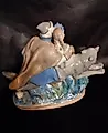 Фарфоровая статуэтка: Иван царевич на сером волке. Гжель - View 2