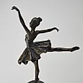 Бронзовая статуэтка Балерина в стиле Арт-деко - View 5