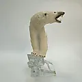 Фигурка белого полярного медведя “Lord of ice” - Повелитель льда на хрустальной подставке - View 6