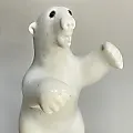 Мраморная статуэтка "Белый Медведь" Mark Nakoolak 1989г - View 5