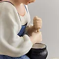 Коллекционная редкая скульптура «Крестьянка, сбивающая масло» - View 7