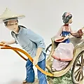 Фарфоровая статуэтка Lladro "Поездка на рикше" - View 4