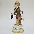 Фигурка Купидон в образе нищего модель Генриха Швабе 1830-1870 Германия. - View 3