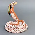 Фигурка фарфоровая Кобра лососевого цвета 1960-70 гг - View 4