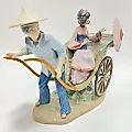 Фарфоровая статуэтка Lladro "Поездка на рикше" - View 3