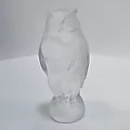 Стеклянная Статуэтка Ар Деко Сова Стеклянная Скульптура 1930-е Х.Хоффманн - View 3