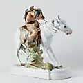 Коллекционная фарфоровая статуэтка "Гунн верхом на лошади" автор Erich Hosel - View 4