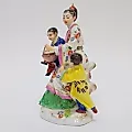 Фигурка Японка с детьми 1900 гг - View 2
