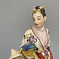 Фигурка Японка с детьми и попугаем 1970 г Германия - View 12