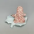 Фигурка Лягушка на листе Herend 1960-70гг Венгрия - View 3