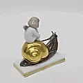Статуэтка Девочка на улитке 1929г Розенталь "Улиточная почта" - View 2