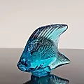 Хрустальная рыбка синего оттенка - View 2