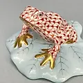 Фигурка Лягушка на листе Herend 1960-70гг Венгрия - View 5