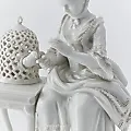 Фарфоровая немецкая статуэтка "Аллегория осязания" - View 4