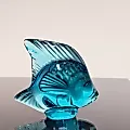Хрустальная рыбка синего оттенка - View 4