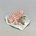 Фигурка Лягушка на листе Herend 1960-70гг Венгрия - View 2