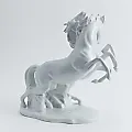 Скульптурная группа "Пара белых коней"