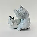 Фарфоровая статуэтка "Играющие медведи" Royal Copenhagen, Дания, 1935-1949 гг. - View 4