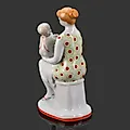 Фарфоровая статуэтка 'Материнство' ('Ладушки') авторства Г.С. Столбовой, ЛФЗ, СССР, 1960-1970-е годы - View 3
