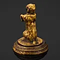 Бронзовая статуэтка собаки на задних лапах, Европа, 1880-1910 гг. - View 3