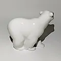 Фарфоровая статуэтка "Белый медведь" с росписью, Lladro, Испания, 1977-1984 гг. - View 2