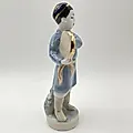 Фарфоровая статуэтка «Узбек с бубном» скульптора Малышевой, Дулевский завод, СССР, 1958 год - View 2
