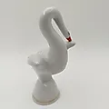 Фарфоровая статуэтка «Белый лебедь» с золочением, Дулевский завод, СССР, 1970-1990 гг. - View 3