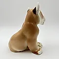 Фарфоровая статуэтка "Львенок сидящий" скульптора Воробьева Б.Я., ЛФЗ, СССР, 1970-1990 гг. - View 3