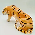 Фаянсовая статуэтка Тигра с росписью, Sitzendorf, Германия, середина XX века - View 3