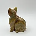 Резная статуэтка котёнка из натурального оникса, Азия, 2000-2015 гг. - View 3