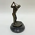 Бронзовая статуэтка "Гольфист" скульптора Мило, начало XX века - View 2