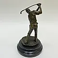 Бронзовая статуэтка "Гольфист" скульптора Мило, начало XX века - View 3