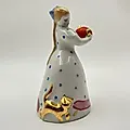 Фарфоровая статуэтка "Девушка с чайником" авторства Н. А. Малышевой, Дулевский завод, СССР - View 2
