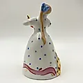 Фарфоровая статуэтка "Девушка с чайником" авторства Н. А. Малышевой, Дулевский завод, СССР - View 3