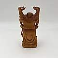 Статуэтка Хотэй из резного дерева, Азия, 1970-1990 гг. - View 3